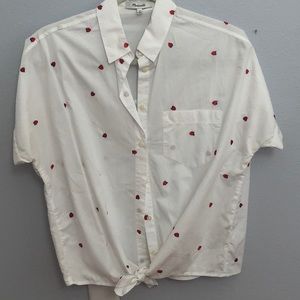 Strawberry button down